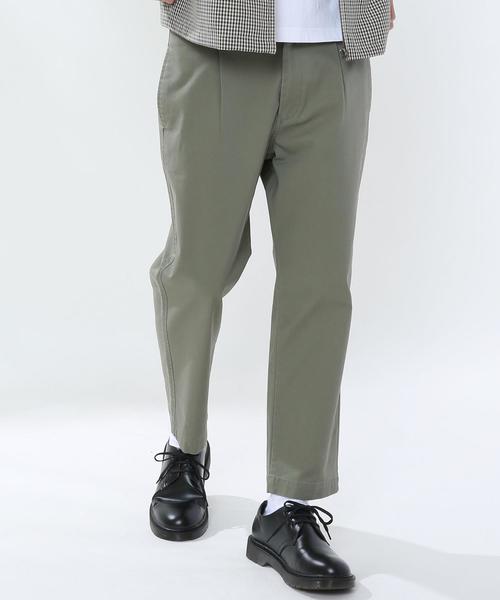 coen（コーエン）の「タックアンクルチノパンツ#（チノパンツ・メンズ・ベージュ/ブラック/オリーブ・MEDIUM/X-LARGE/LARGE/SMALL）」の8枚目の写真