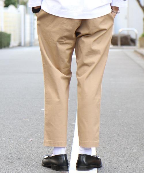 coen（コーエン）の「タックアンクルチノパンツ#（チノパンツ・メンズ・ベージュ/ブラック/オリーブ・MEDIUM/X-LARGE/LARGE/SMALL）」の5枚目の写真