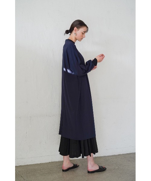 クラネ CLANE ワンピース　ネイビー CLANE（クラネ）の「BULKY SLEEVE ONE PIECE（ワンピース）」 - WEAR