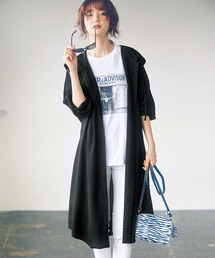 ゆるロングパーカーシャツ