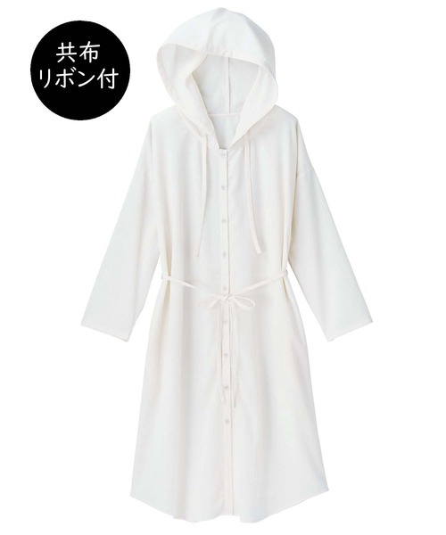 GeeRA(ジーラ)の「ゆるロングパーカーシャツ(シャツ/ブラウス・レディース・ブラック/ホワイト/ピンクベージュ・LARGE/MEDIUM/X-LARGE/SMALL/XX-LARGE)」の20枚目の写真