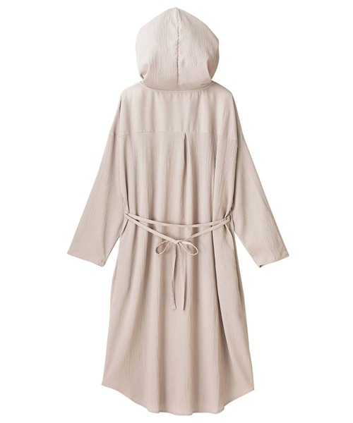 GeeRA(ジーラ)の「ゆるロングパーカーシャツ(シャツ/ブラウス・レディース・ブラック/ホワイト/ピンクベージュ・LARGE/MEDIUM/X-LARGE/SMALL/XX-LARGE)」の17枚目の写真