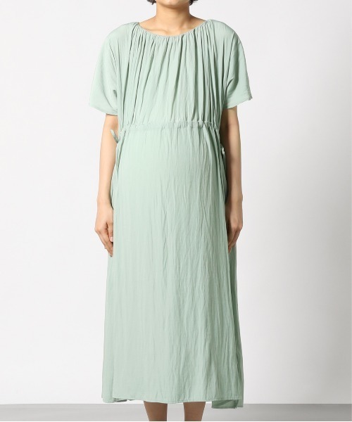 Lepsim レプシィム のファッション マタニティウェア グッズ マタニティウェア グッズ ママ ベビー 店舗限定アイテム マタニティ ギャザー2wayワンピース セール 送料無料一番 の マタニティウェア グッズ