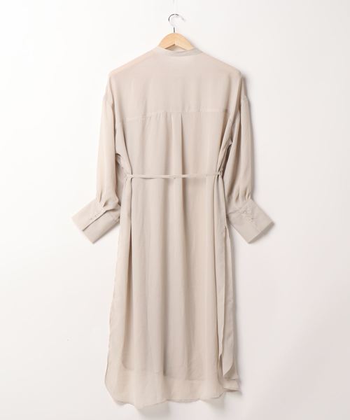 flower（フラワー）の「デイリーシアーワンピース（ワンピース・レディース・アイボリー/アッシュグレー・FREE）」の3枚目の写真