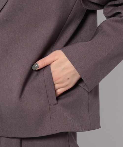 PAGEBOY（ページボーイ）の「ウールライクセットアップジャケット（その他アウター・レディース・ブラック/モカ/グレイッシュベージュ・FREE）」の17枚目の写真