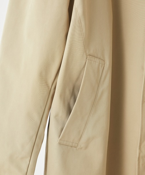 NUMBER (N)INE（ナンバーナイン）の「TAION x NUMBER (N)INE ウォータープルーフ ロングバルマカーンオーバーコート（ステンカラーコート・メンズ・ブラック/ベージュ・S/M/L）」の9枚目の写真