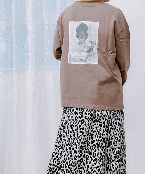 ap retro（アプレトロ）の「アソートガールズプリントTEE【ZOZO原定アイテム】（Tシャツ/カットソー・レディース・アッシュブラウン/ブラック/モカ/ホワイト系その他/ブラック系その他/オフホワイト・FREE）」の6枚目の写真