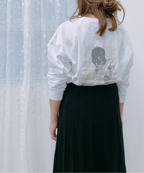 ap retro（アプレトロ）の「アソートガールズプリントTEE【ZOZO原定アイテム】（Tシャツ/カットソー・レディース・アッシュブラウン/ブラック/モカ/ホワイト系その他/ブラック系その他/オフホワイト・FREE）」の3枚目の写真