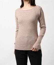 HONEYSUCKLE ROSE | 【HONEYSUCKLE ROSE】バックオープンクルーニット(ニット/セーター)