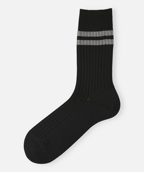 Tabio Men メンズ リブ2本ラインソックス ソックス 靴下 Tabio タビオ のファッション通販 Zozotown