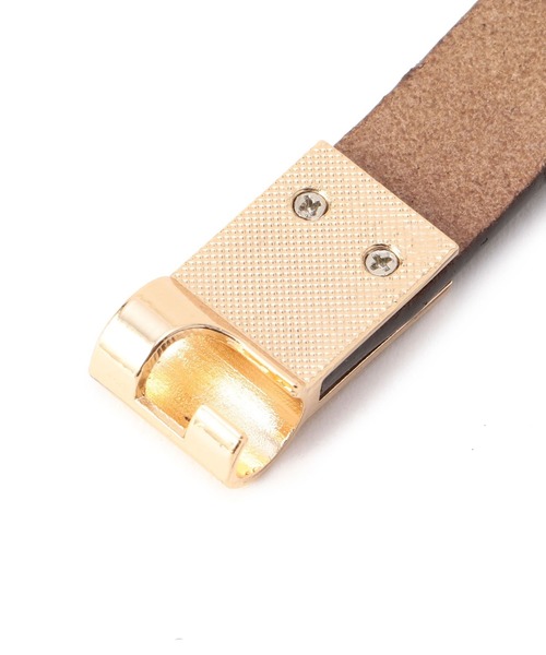 NARACAMICIE（ナラカミーチェ）の「メタルバックルベルト（ベルト・レディース・ブラック/ブラウン・FREE）」の4枚目の写真