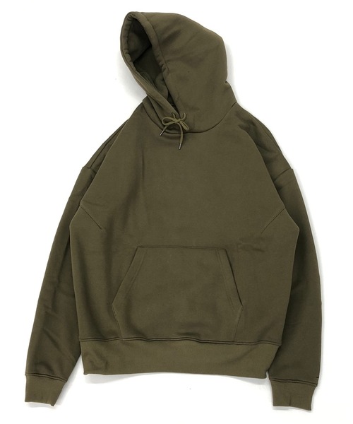 Beno（ビーノ）の「ボリューム裏起毛 ビッグシルエット ラウンジ プルオーバー フーディー パーカー（パーカー・メンズ・ブラック/グレー/ダークグレー/ボルドー/サンドベージュ/ダークブラウン/オリーブ/インディゴブルー/ネイビー/ダークグリーン/オフホワイト/グレイッシュベージュ・XL/L/M）」の9枚目の写真