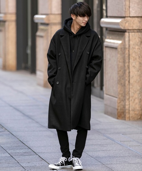 Beno（ビーノ）の「ボリューム裏起毛 ビッグシルエット ラウンジ プルオーバー フーディー パーカー（パーカー・メンズ・ブラック/グレー/ダークグレー/ボルドー/サンドベージュ/ダークブラウン/オリーブ/インディゴブルー/ネイビー/ダークグリーン/オフホワイト/グレイッシュベージュ・XL/L/M）」の19枚目の写真