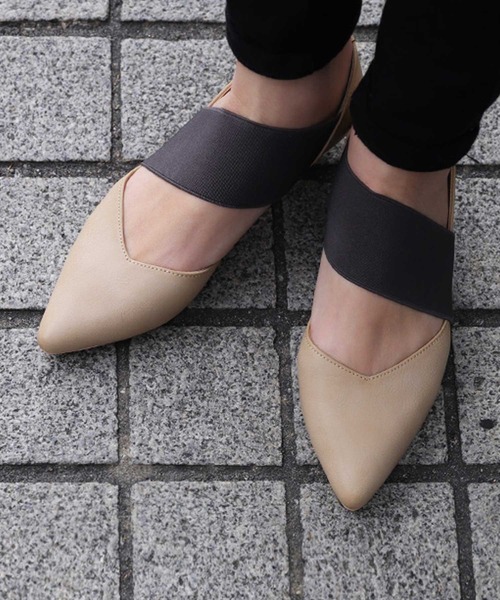 antiqua（アンティカ）の「低反発ローヒールゴアパンプス（パンプス・レディース・ブラック/ホワイト/ベージュ系その他・S/M/L/XXL/LL）」の3枚目の写真