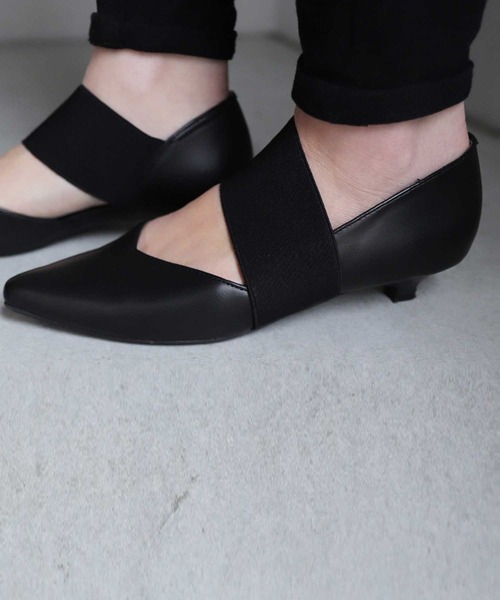 antiqua（アンティカ）の「低反発ローヒールゴアパンプス（パンプス・レディース・ブラック/ホワイト/ベージュ系その他・S/M/L/XXL/LL）」の12枚目の写真