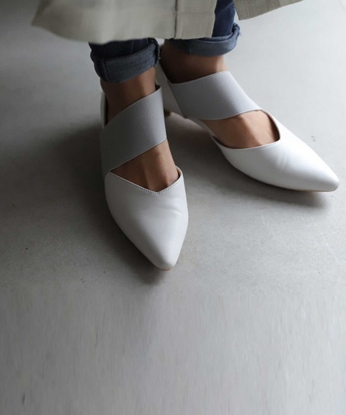 antiqua（アンティカ）の「低反発ローヒールゴアパンプス（パンプス・レディース・ブラック/ホワイト/ベージュ系その他・S/M/L/XXL/LL）」の6枚目の写真