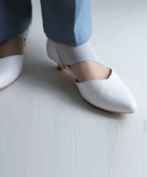 antiqua（アンティカ）の「低反発ローヒールゴアパンプス（パンプス・レディース・ブラック/ホワイト/ベージュ系その他・S/M/L/XXL/LL）」の9枚目の写真