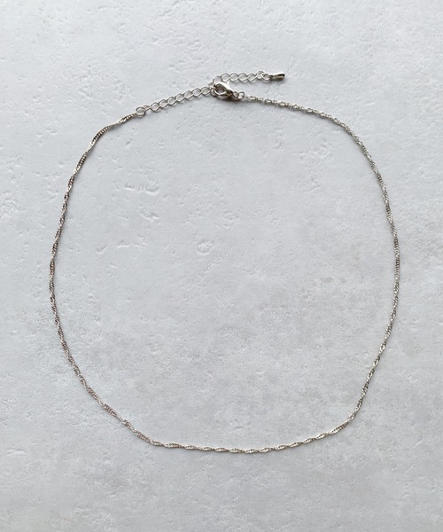 iso(イソ)の「ランダムチェーンネックレス(ネックレス・レディース・シルバー/ゴールド・FREE)」の3枚目の写真