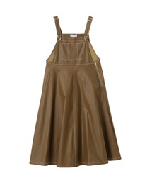 綿麻　サロペワンピース