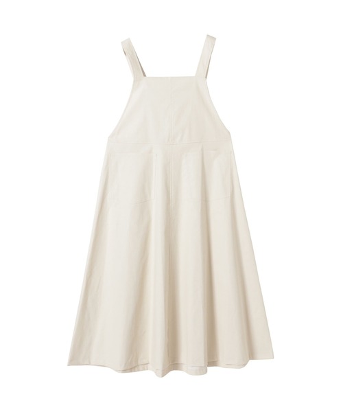 TEVALT(ヴァレット)の「綿麻 サロペワンピース(サロペット/オーバーオール・レディース・ホワイト/ネイビー/カーキ・38)」の19枚目の写真