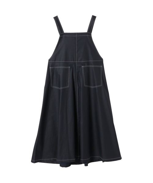 TEVALT(ヴァレット)の「綿麻 サロペワンピース(サロペット/オーバーオール・レディース・ホワイト/ネイビー/カーキ・38)」の16枚目の写真