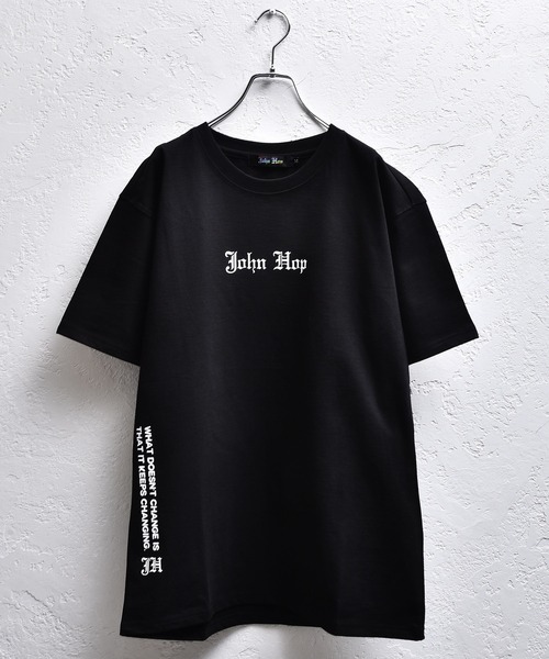 JohnHop（ジョンホップ）の「【人気Youtuberジャックポット/しんりプロデュースブランド】John Hop/Monochrome logo TEE（Tシャツ/カットソー・メンズ・ホワイト/ブラック・M/L）」の6枚目の写真
