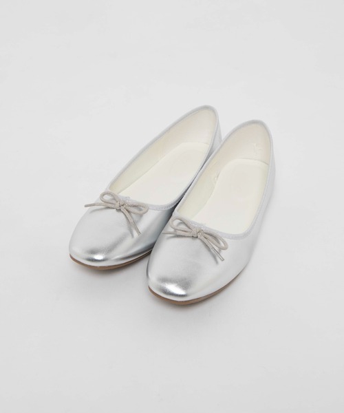 WEGO（ウィゴー）の「WEGO/フラットバレエシューズ（バレエシューズ・レディース・ブラック/シルバー・MEDIUM/LARGE）」の3枚目の写真