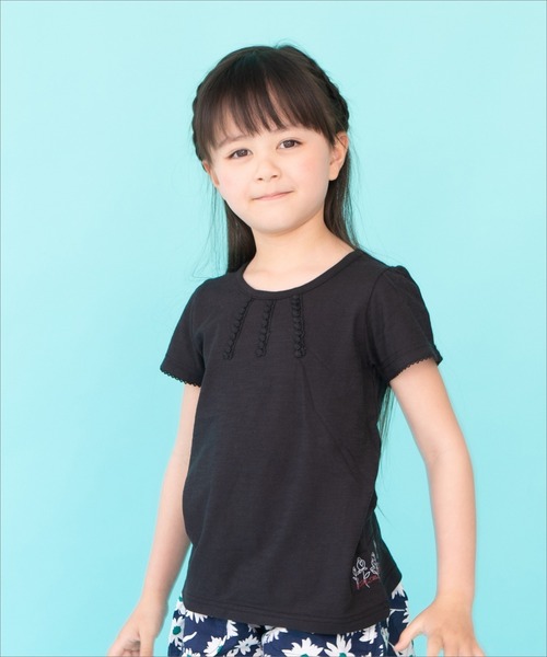 RAGMART(ラグマート)の「プレーンTシャツ(Tシャツ/カットソー・キッズ・ブラック/グレー・120cm/110cm/130cm/100cm)」の2枚目の写真