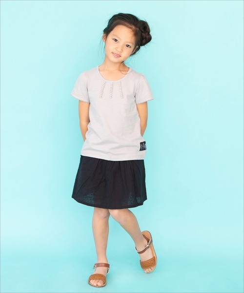 RAGMART(ラグマート)の「プレーンTシャツ(Tシャツ/カットソー・キッズ・ブラック/グレー・120cm/110cm/130cm/100cm)」の3枚目の写真