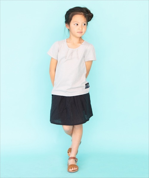 RAGMART(ラグマート)の「プレーンTシャツ(Tシャツ/カットソー・キッズ・ブラック/グレー・120cm/110cm/130cm/100cm)」の4枚目の写真