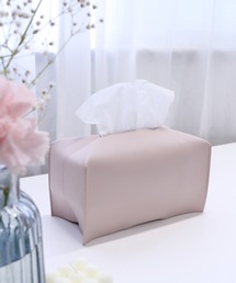 Opt!（オプト）の「〈Opt!/オプト〉TISSUE CASE/PUレザーティッシュケース 2段用（インテリア雑貨）」