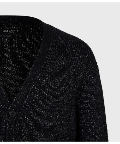 ALLSAINTS（オールセインツ）の「COSMIC CARDIGAN | COSMIC カーディガン（カーディガン/ボレロ・メンズ・ブラック・XS）」の6枚目の写真
