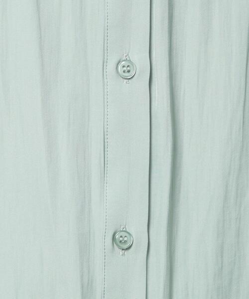 closet story（クローゼットストーリー）の「＜closet story＞◎Pサテン ギャザー フレンチスリーブ ブラウス（シャツ/ブラウス・レディース・ホワイト/シャーベット/ライム/ライトブルー・FREE）」の8枚目の写真