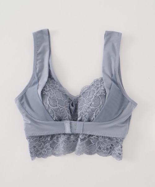 Honeys（ハニーズ）の「ナイトブラ 睡眠中のバスト横流れカバー。24時間OK。ノンワイヤー×ホールド。美胸。（ナイトブラ・レディース・ライトグレー/ブラック/ピンク/ブルー系その他/アイボリー/カーキ/ライトピンク/レンガ/ネイビー/ラベンダー・LL/S/M/L/SS/3L）」の13枚目の写真