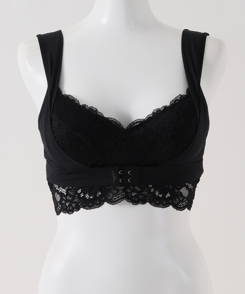 Honeys（ハニーズ）の「ナイトブラ 睡眠中のバスト横流れカバー。24時間OK。ノンワイヤー×ホールド。美胸。（ナイトブラ・レディース・ライトグレー/ブラック/ピンク/ブルー系その他/アイボリー/カーキ/ライトピンク/レンガ/ネイビー/ラベンダー・LL/S/M/L/SS/3L）」の15枚目の写真