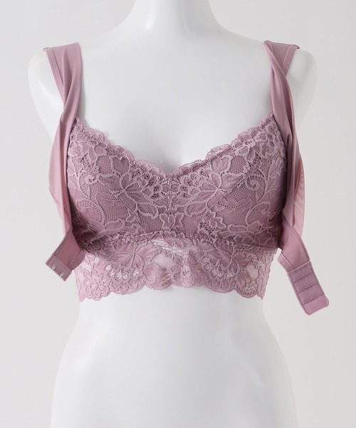 Honeys（ハニーズ）の「ナイトブラ 睡眠中のバスト横流れカバー。24時間OK。ノンワイヤー×ホールド。美胸。（ナイトブラ・レディース・ライトグレー/ブラック/ピンク/ブルー系その他/アイボリー/カーキ/ライトピンク/レンガ/ネイビー/ラベンダー・LL/S/M/L/SS/3L）」の22枚目の写真