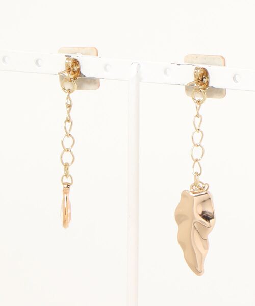tone（トーン）の「【-lensa-】２wayゴールドポイントピアス(MA)（ピアス（両耳用）・レディース・ゴールド・FREE）」の5枚目の写真