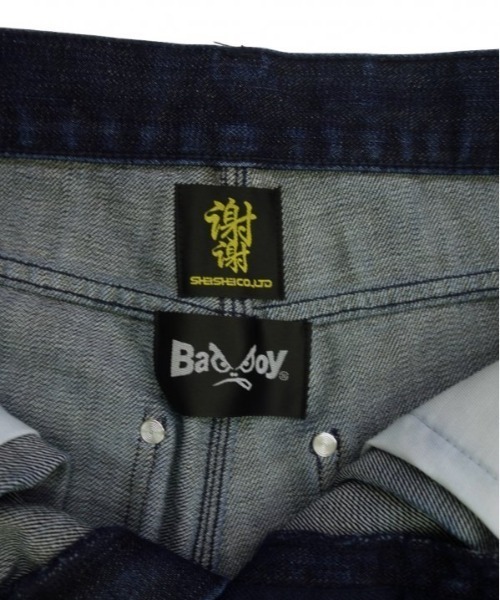 shei shei co LTD(シェイシェイシーオーエルティディ)の「【SHEI SHEI/シェイシェイ】BAD BOY×SHEI SHEI BAGGY DENIM(デニムパンツ・メンズ・ブラック/インディゴブルー・MEDIUM)」の5枚目の写真