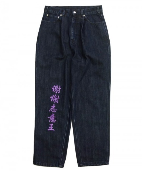 shei shei co LTD(シェイシェイシーオーエルティディ)の「【SHEI SHEI/シェイシェイ】BAD BOY×SHEI SHEI BAGGY DENIM(デニムパンツ・メンズ・ブラック/インディゴブルー・MEDIUM)」の16枚目の写真