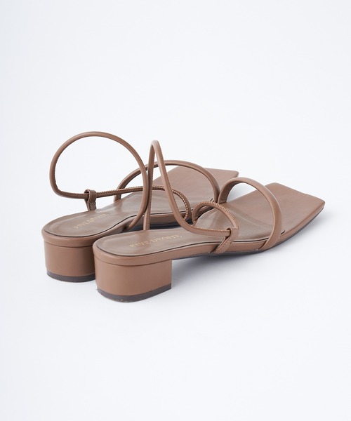 RIVE DROITE（リヴドロワ）の「デイリー使いにおすすめ　スクエアチューブサンダル（サンダル・レディース・ブラック/ベージュ/ブラウン・S/M/L）」の9枚目の写真