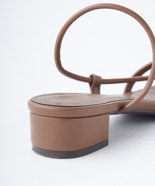 RIVE DROITE（リヴドロワ）の「デイリー使いにおすすめ　スクエアチューブサンダル（サンダル・レディース・ブラック/ベージュ/ブラウン・S/M/L）」の19枚目の写真