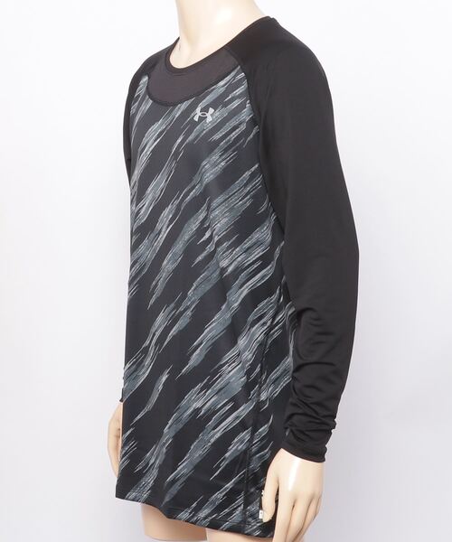 UNDER ARMOUR(アンダーアーマー)の「UAフィット コンフォート ノベルティ アンダー シャツ ロングスリーブ(ベースボール/MEN)(Tシャツ/カットソー・メンズ・ブラック/ダークネイビー・LG/3XL/XL/XXL/MD/SM)」の5枚目の写真