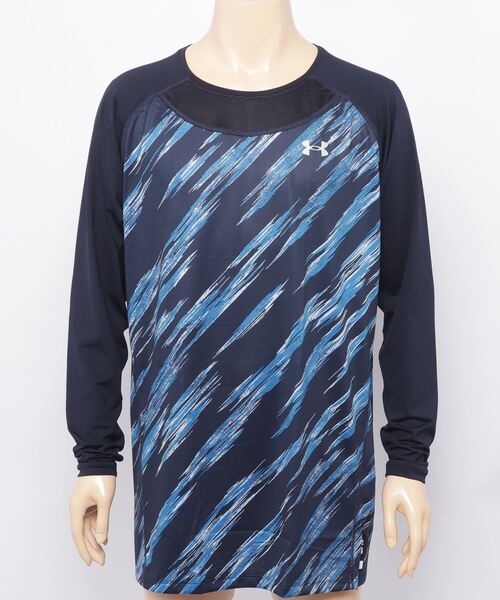 UNDER ARMOUR(アンダーアーマー)の「UAフィット コンフォート ノベルティ アンダー シャツ ロングスリーブ(ベースボール/MEN)(Tシャツ/カットソー・メンズ・ブラック/ダークネイビー・LG/3XL/XL/XXL/MD/SM)」の12枚目の写真