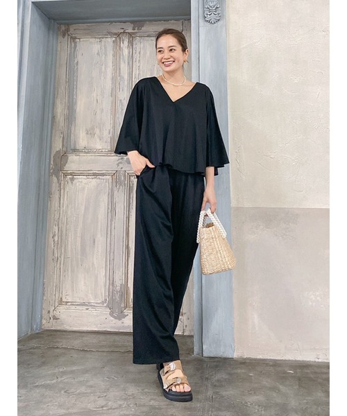 Vicente（ヴィセンテ）の「Easy fit tops（Tシャツ/カットソー・レディース・ブラウン/ブラック・FREE）」の18枚目の写真