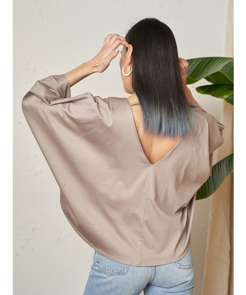 Vicente（ヴィセンテ）の「Easy fit tops（Tシャツ/カットソー・レディース・ブラウン/ブラック・FREE）」の16枚目の写真