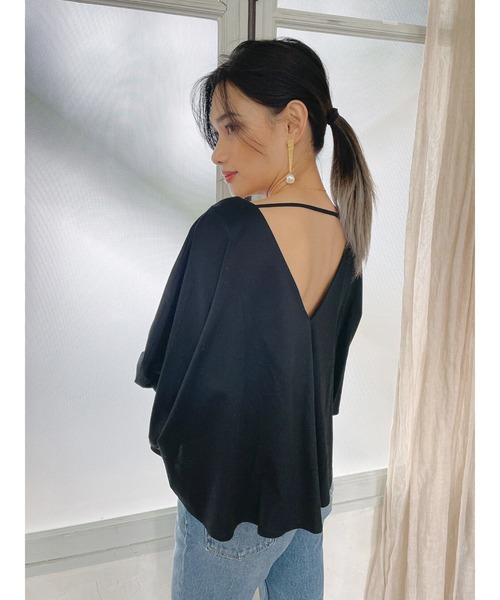 Vicente（ヴィセンテ）の「Easy fit tops（Tシャツ/カットソー・レディース・ブラウン/ブラック・FREE）」の12枚目の写真