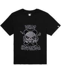 HIPANDA ハイパンダ レディース WHAT HIPANDA ラインストーン Tシャツ