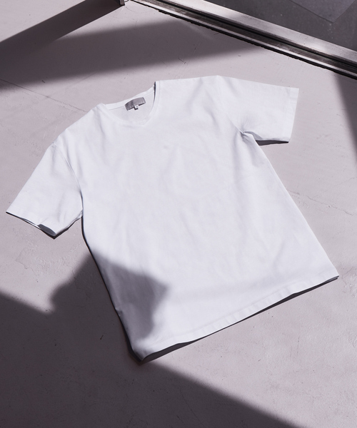 ABAHOUSE GRAY（アバハウスグレイ）の「【展開店舗限定】シルケット天竺 Vネック 半袖Tシャツ（Tシャツ/カットソー・メンズ・ブラック/ダークグリーン/ネイビー/ブラウン/ブルー/グレイッシュベージュ/ホワイト・46/48/50）」の2枚目の写真