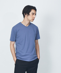 【展開店舗限定】シルケット天竺 Vネック 半袖Tシャツ