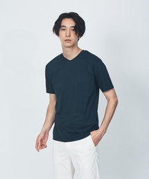【展開店舗限定】シルケット天竺 Vネック 半袖Tシャツ
